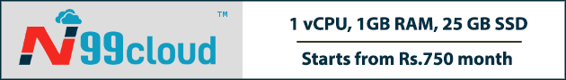 N99cloud - WordPress/WooCommerce optimized VPS - starts from Rs.750 per month